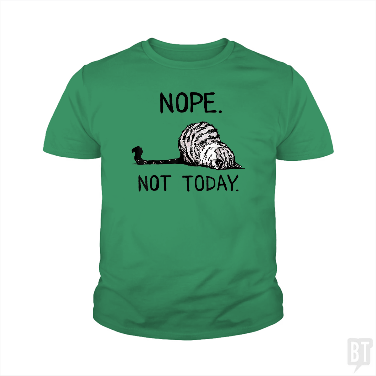 Nope Not Today Cat Kids Shirt