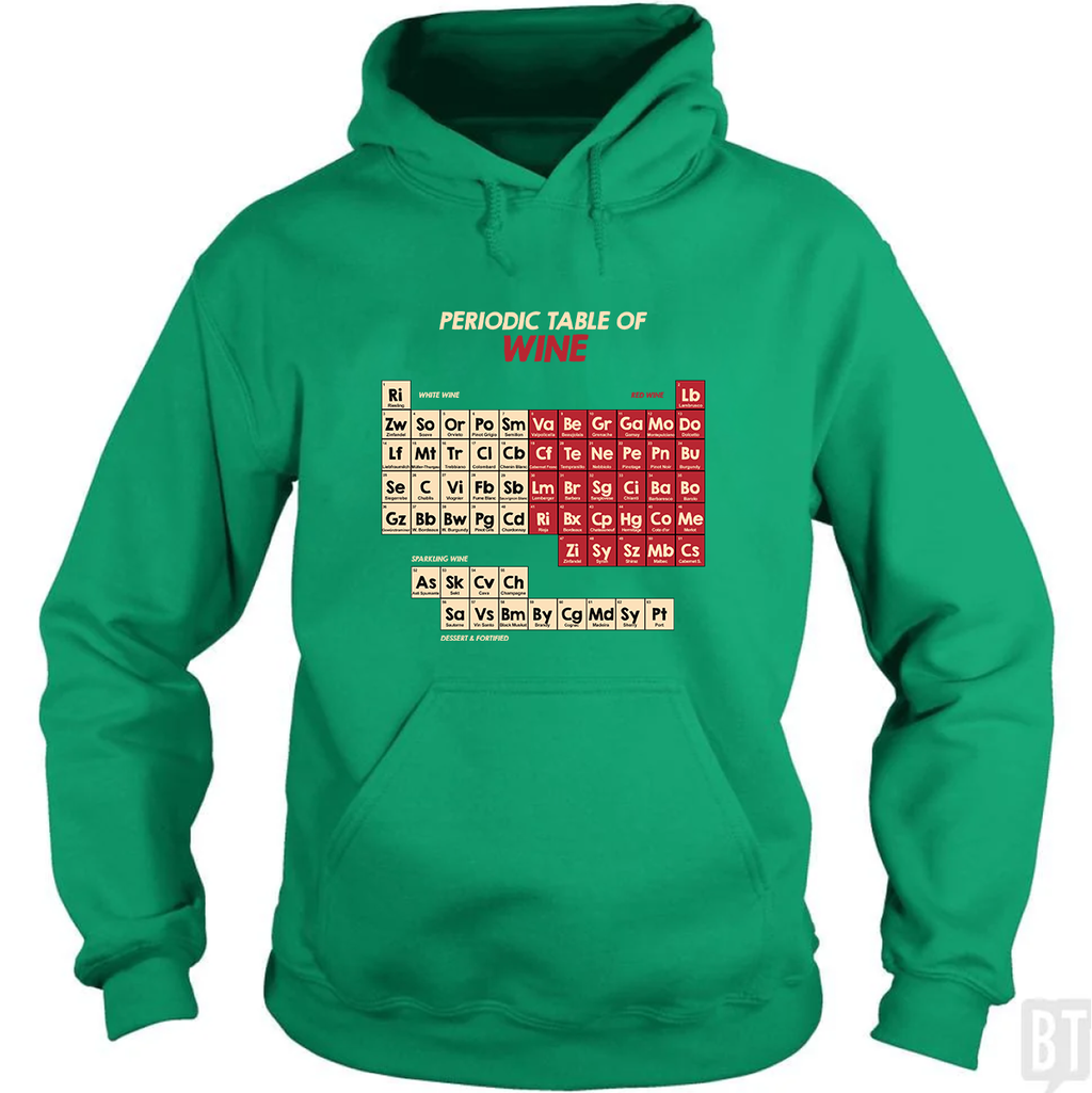 Periodic Table Of Wine Hoodie