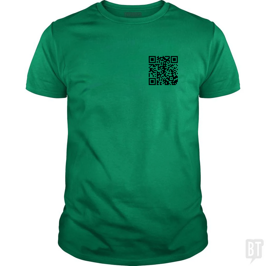 Rickroll QR Left Chest