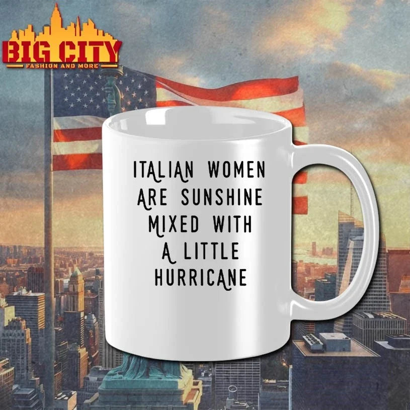Italian Women Are Sunshine Mixed With A Little Hurricane t-shirt