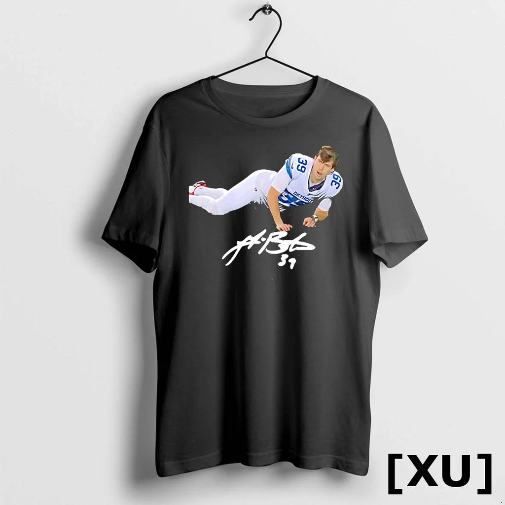 Jake Bates Detroit Lions Retro Signature Tshirts Sweater