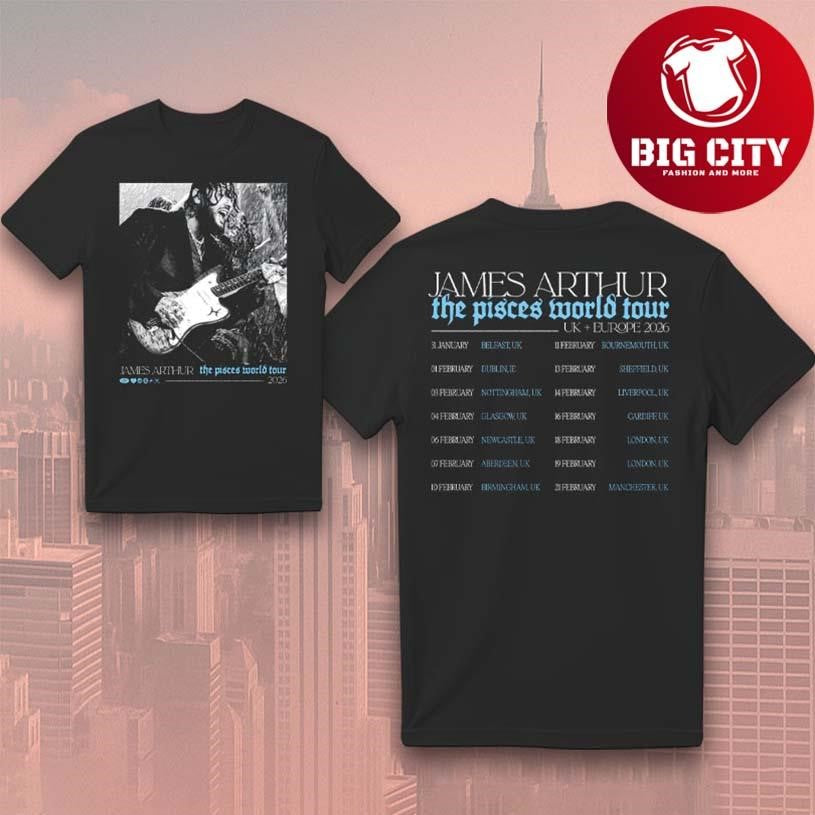 James Arthur Pisces Photo Itin 2026 Two Sided Shirt
