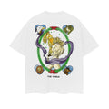 JoJo'S Bizarre Adventure "DIO'S Starry Silhouette" Heavyweight Vintage 100% Cotton Anime Menswear Top Crew Necks Vintage Streetwear Tropical Bestie Casual Baggy Loose T-Shirts