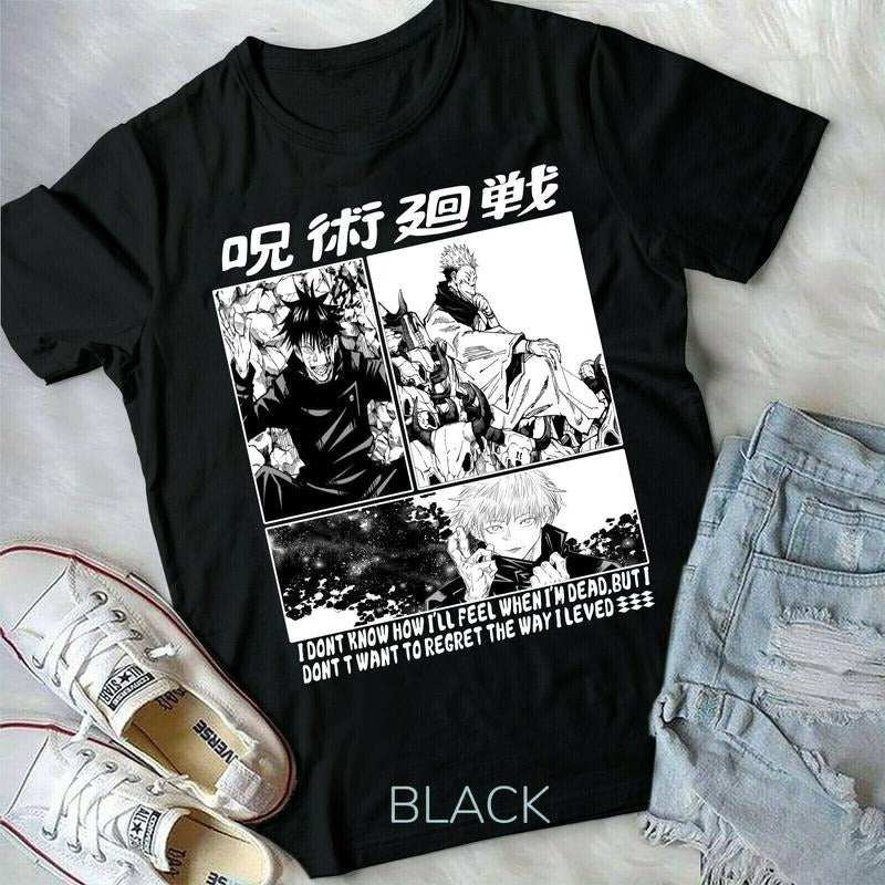 Jujutsu Kaisen Satoru Gojo Megumi Fushiguro Anime Manga New 2022 Shirt T-Shirts