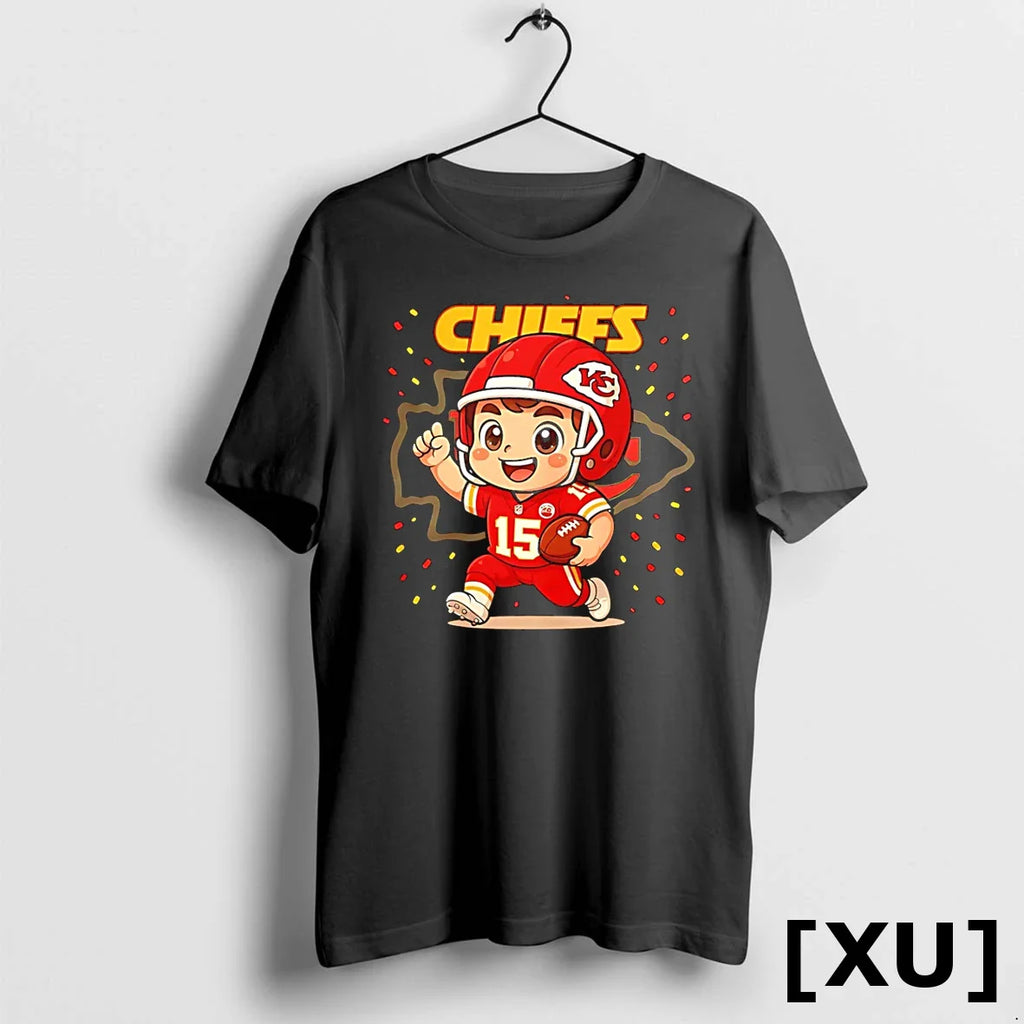 Kansas City Chiefs Patrick Mahomes Chibi Cartoon Tshirts Sweater