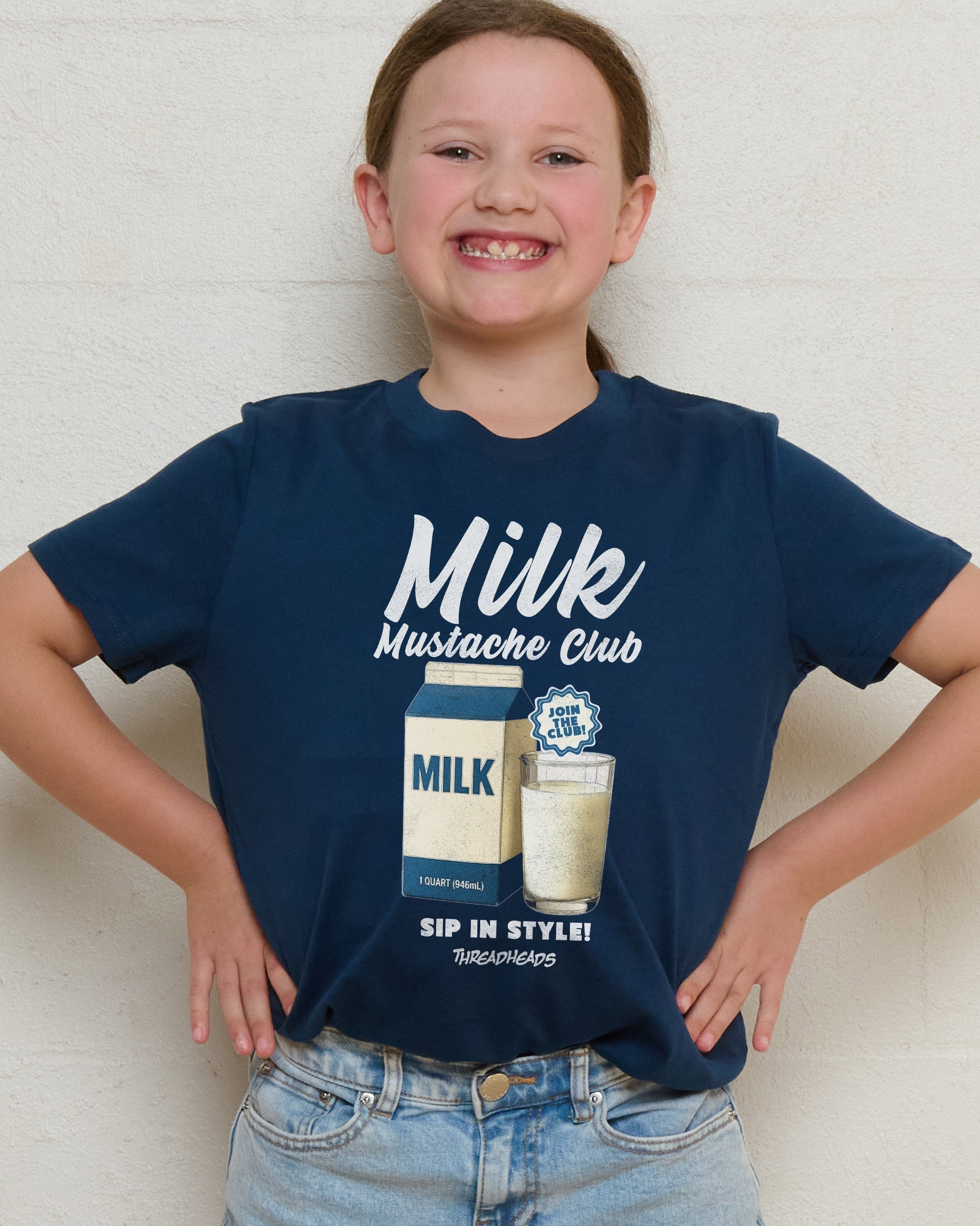 Milk Mustache Club Kids T-Shirt