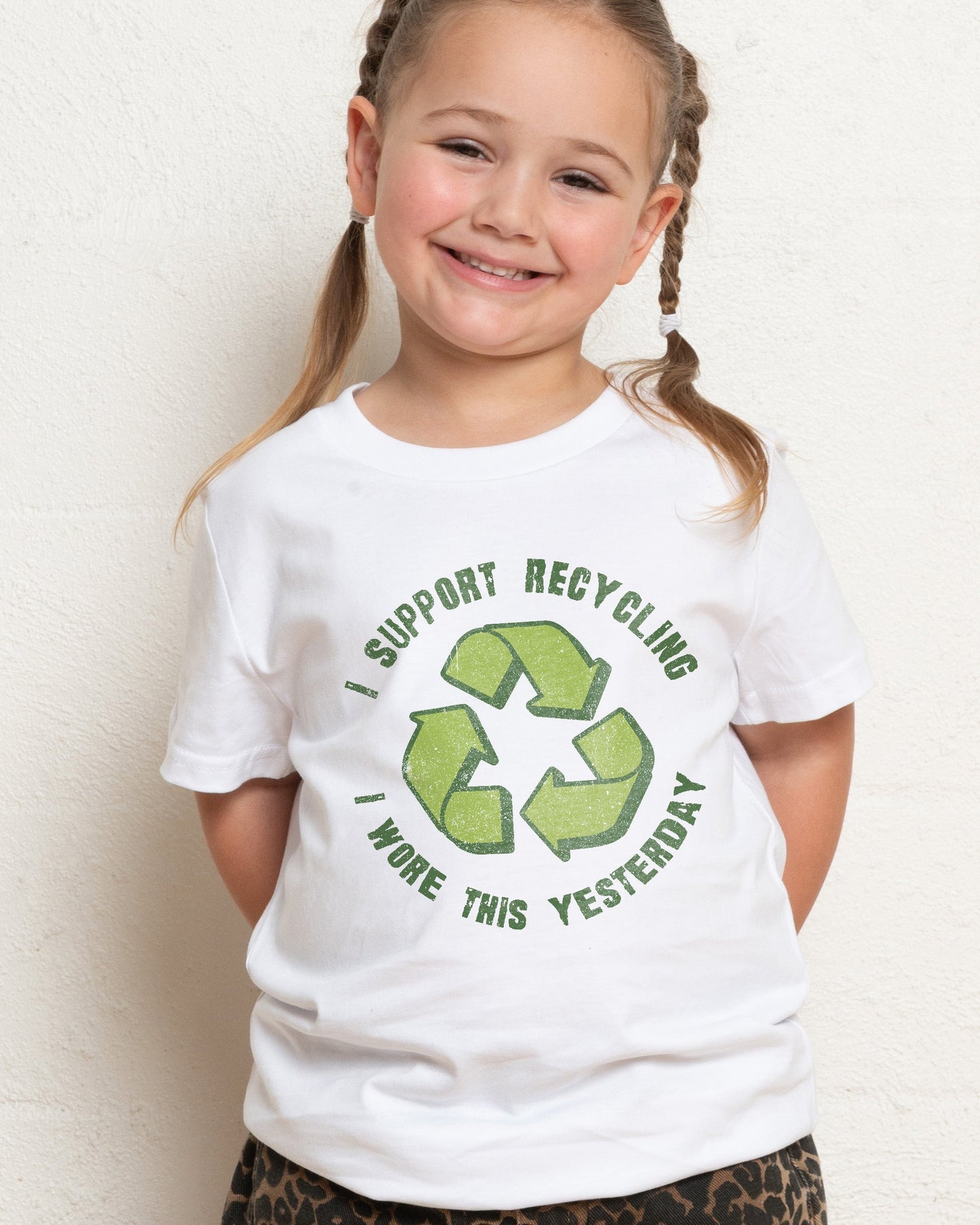 I Support Recycling Kids T-Shirt