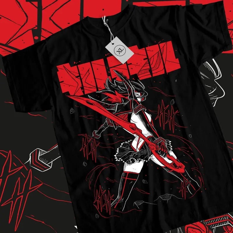 Kill La Kill Anime & Ryuko Matoi Senketsu Cool Girl Anime Manga Lover T-Shirts