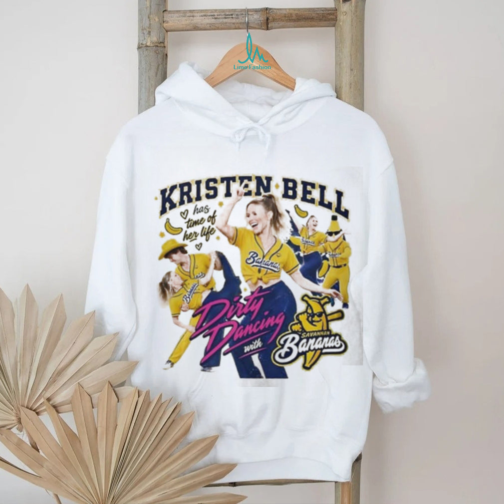 Kristen Bell Has Time of Her Life Dirty Dancing with Savannah Bananas shirt