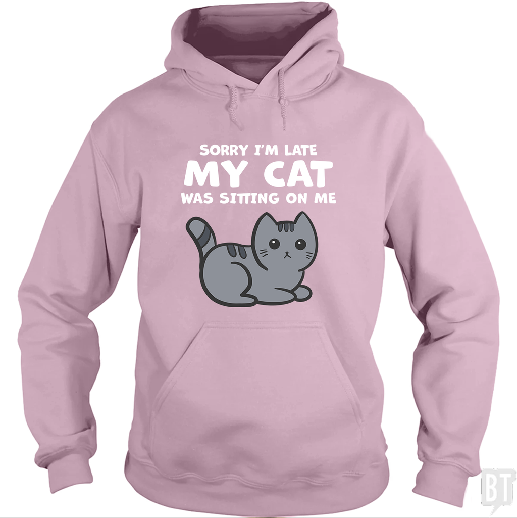 Sorry I'm Late My Cat Was Sitting On Me Hoodie