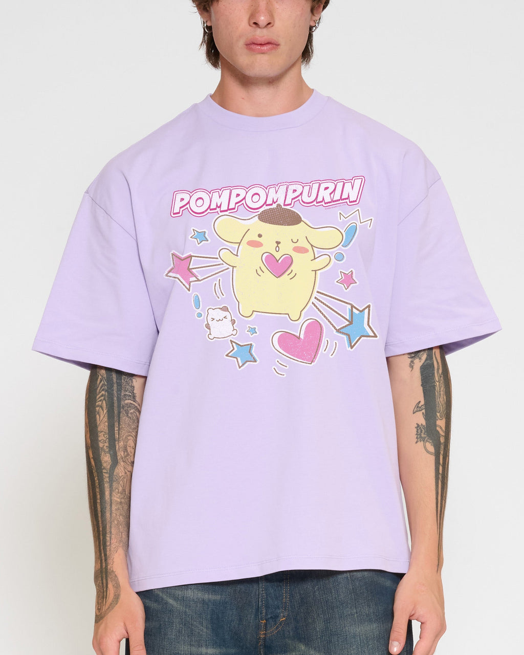 Pompompurin Hearts Oversized Tee