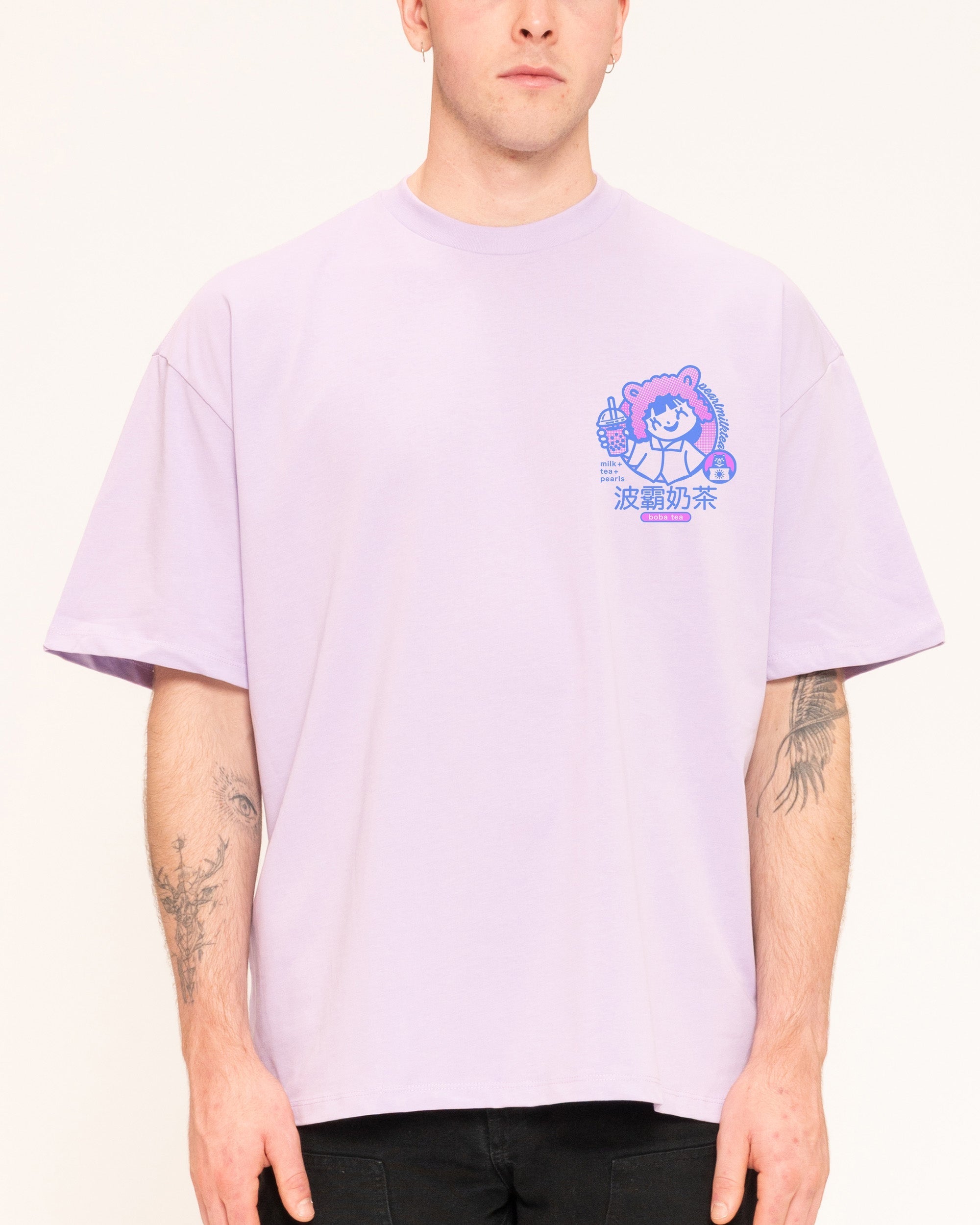 Boba Tea Oversized Tee