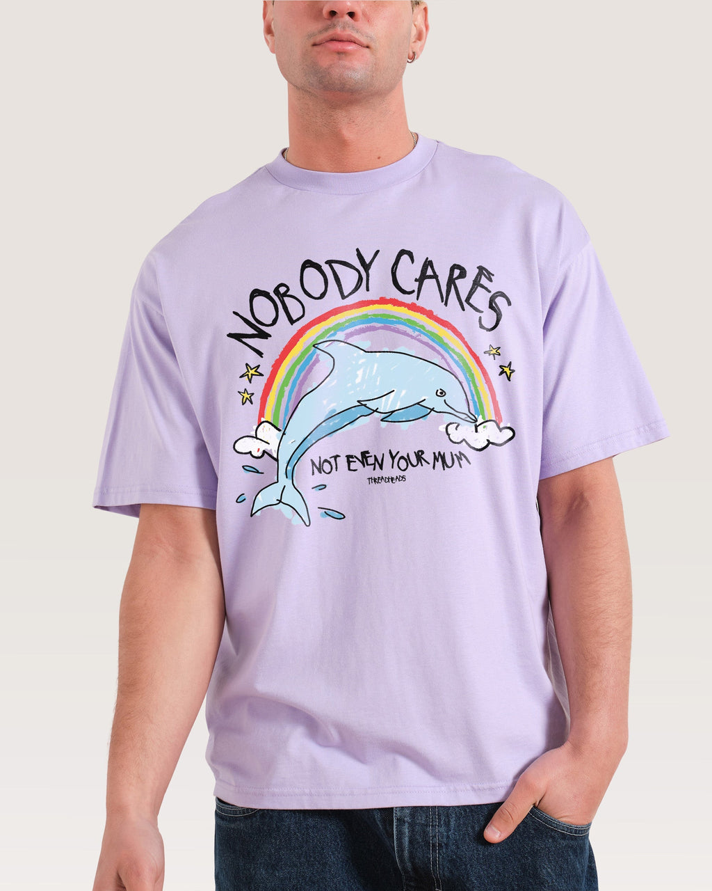 Nobody Cares Oversized Tee