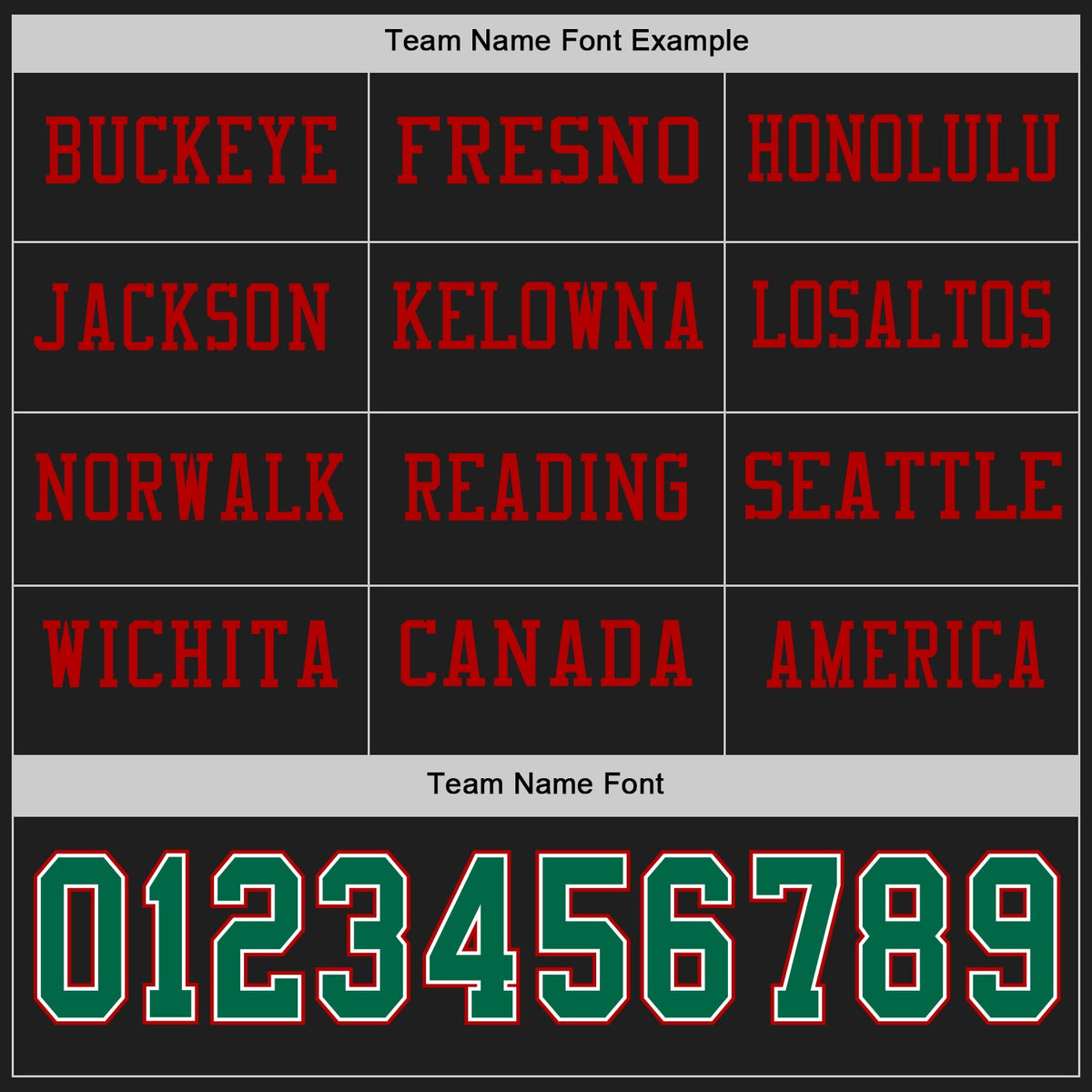 Custom Black Kelly Green White-Red Long Sleeve Authentic Football Jersey