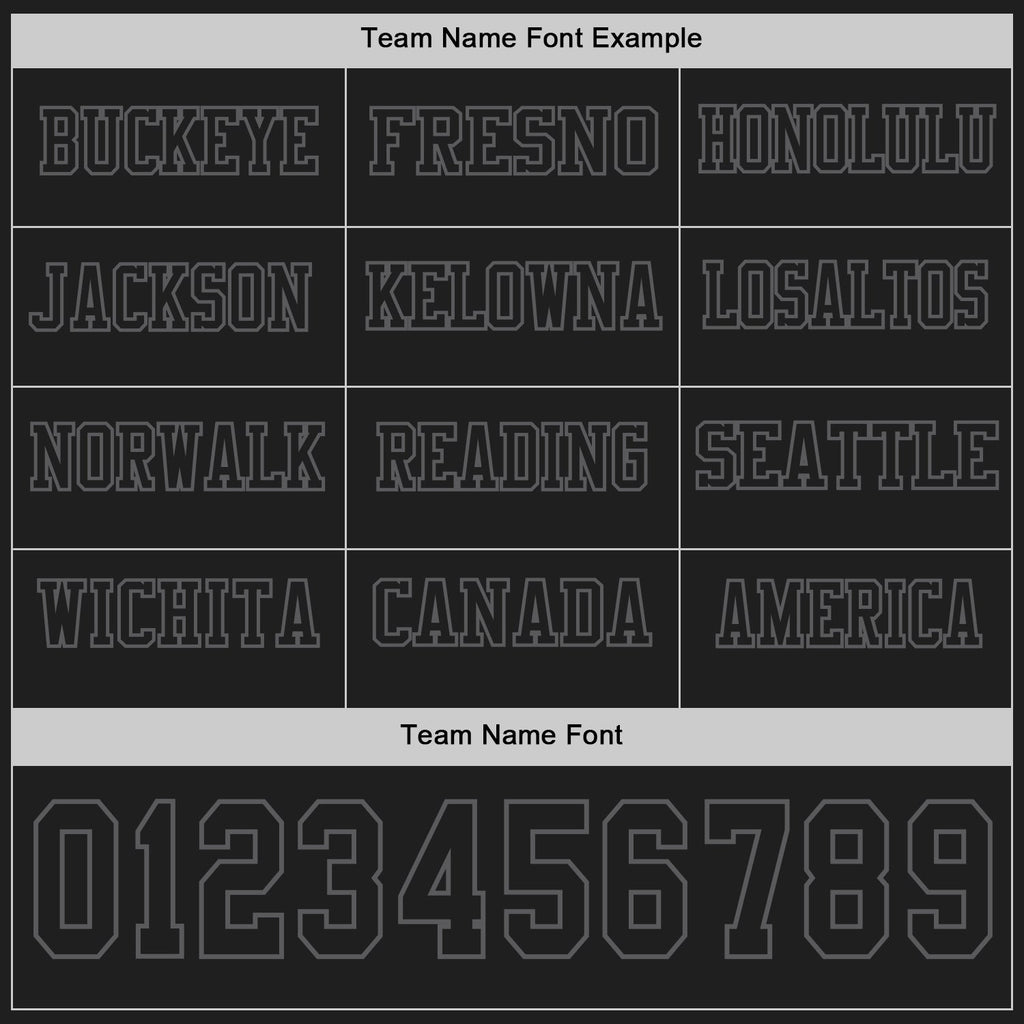 Custom Black Steel Gray Long Sleeve Authentic Football Jersey