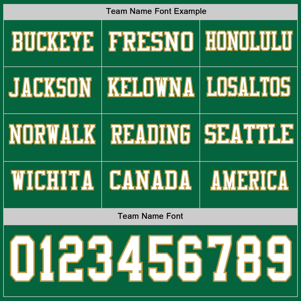 Custom Kelly Green White-Old Gold Long Sleeve Authentic Football Jersey