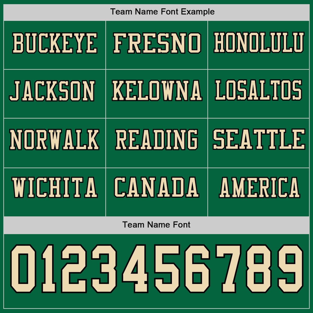 Custom Kelly Green Cream-Black Long Sleeve Authentic Football Jersey