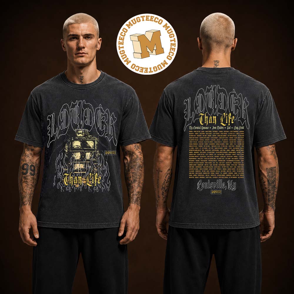 Louder Than Life 2026 Fire TV Louisville KY Two Sided Unisex T Shirt