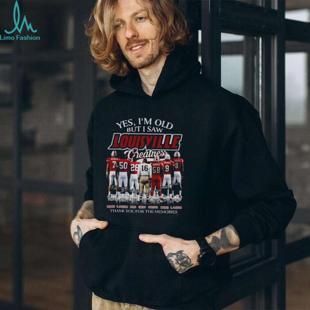 Louisville Football Legends Redman Lyles Unitas Jackson Yes I’m Old But I Saw shirt