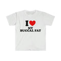 I Love Him Her Trending Shirt I Heart Love My Buccal Fat Funny Meme Shirt T-Shirts