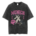 Machine Gun Kelly Munich Game 2024 Football Helmet Crossover Shirt Germany Concert Tour Streetwear Top T-Shirts