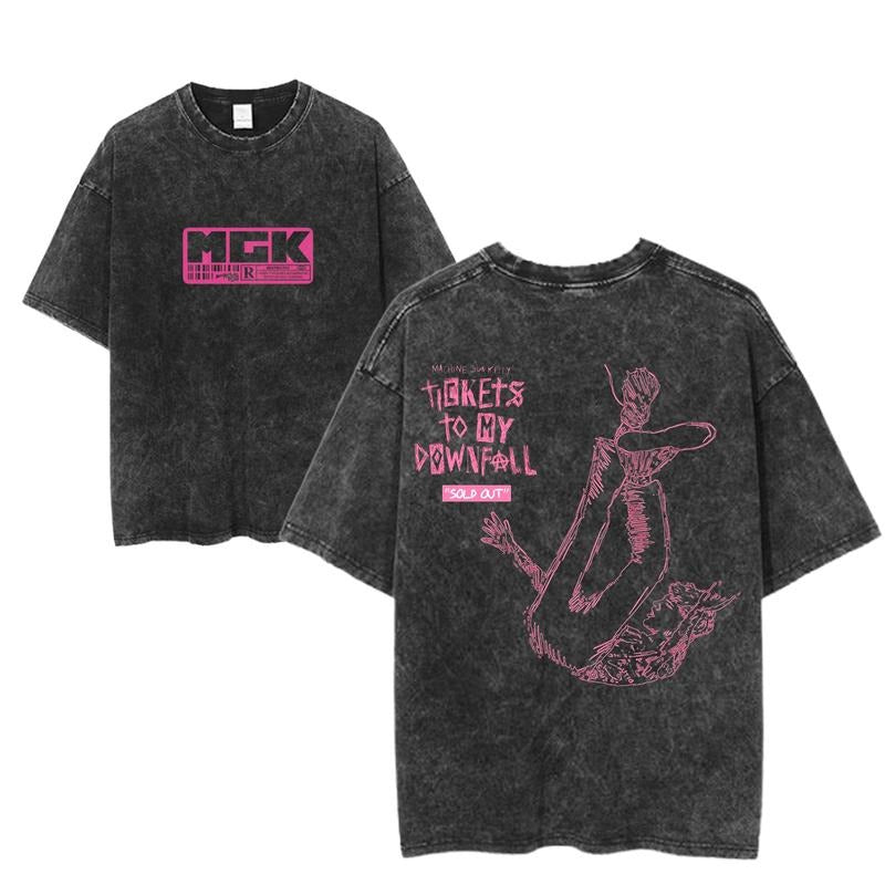 Machine Gun Kelly Tickets My Downfall Sold Out Shirt MGK Tour Pop Punk Rock Band Vintage Music Fan Shirt Streetwear T-Shirts