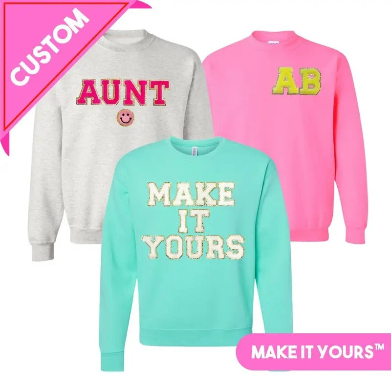 Make Yours Letter Patch T-Shirts