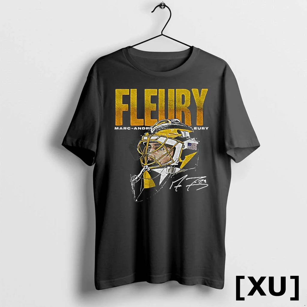 Marc Andre Fleury Big Face Pittsburgh Penguins Hockey Nhl Signature Tshirts Sweater