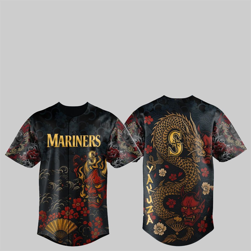 Mariners Yakuza Dragon Oni Jersey 2025 - Grishko.com