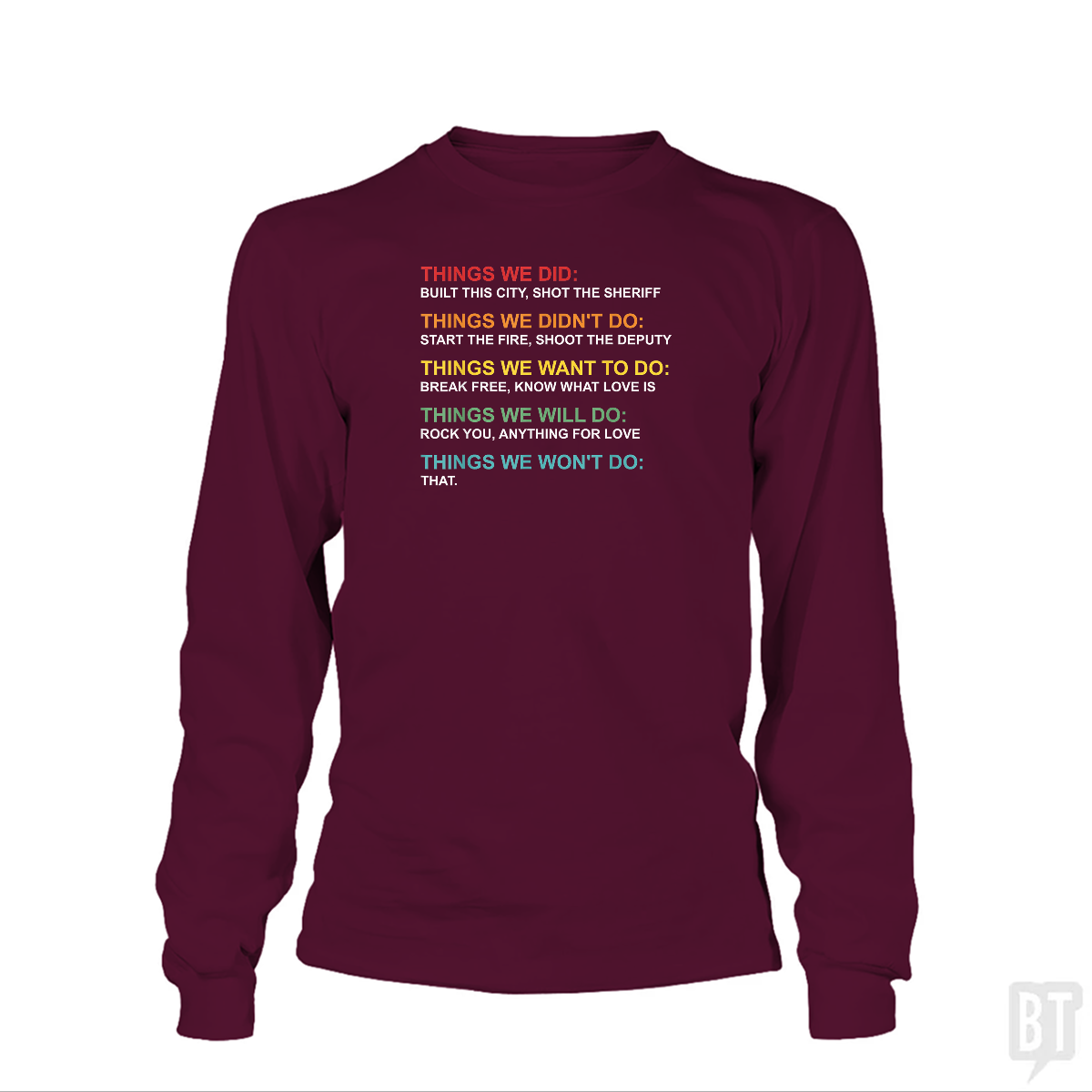 Things We Did Long Sleeve