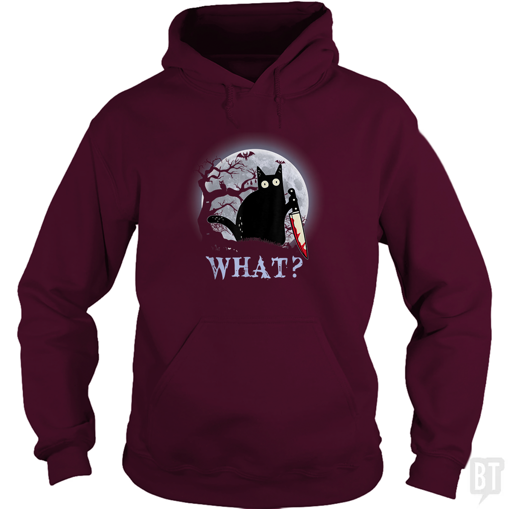 Halloween Murder Cat Hoodie