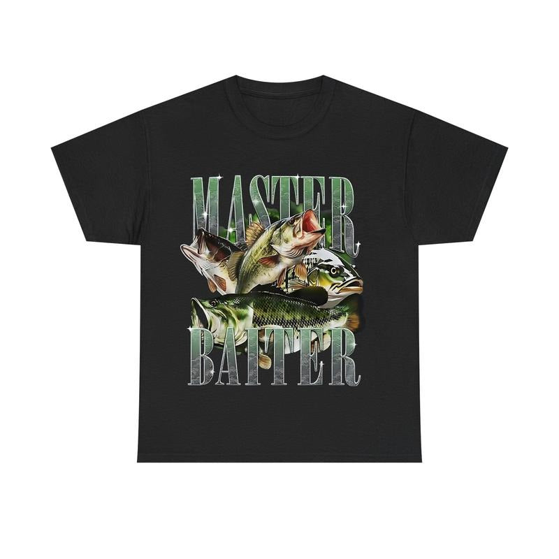 Master Baiter Bass Fishing Fisher Papa Shirt S 3XL T-Shirts