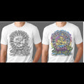 Mayan Calendar Changing Colors White Cotton T-Shirts