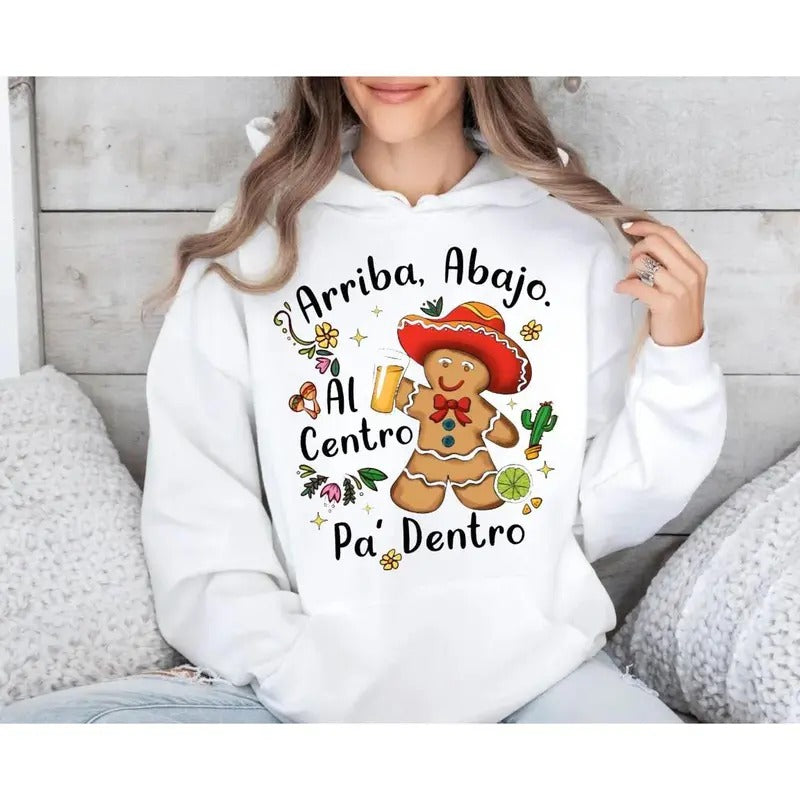 Mexican Gingerbread Shirt Sombrero Holidays Happy New Year Gingerbread Man T-Shirts