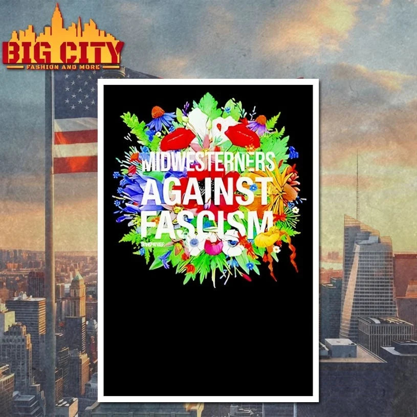 Midwesterners Against Fascism t-shirt