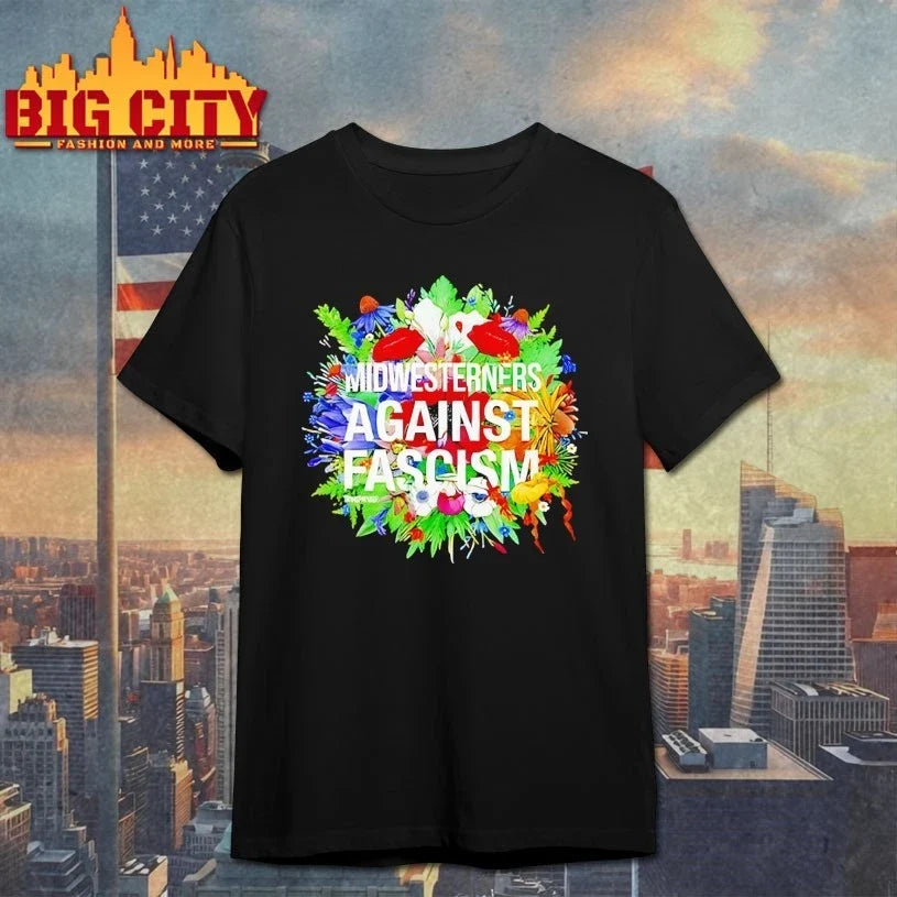 Midwesterners Against Fascism t-shirt