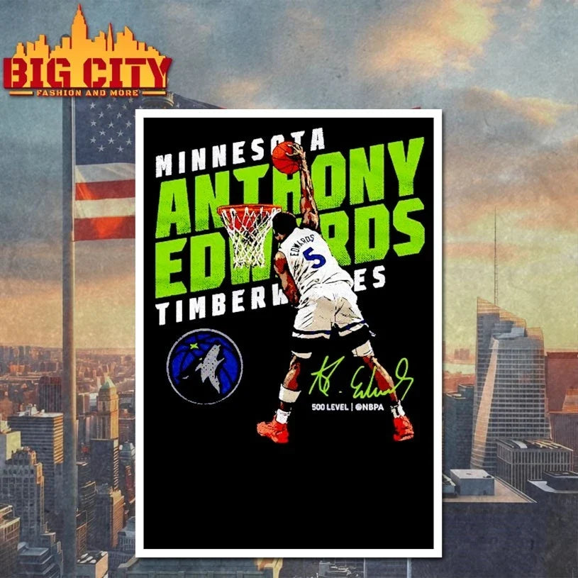 Minnesota Timberwolves Anthony Edwards signature t-shirt