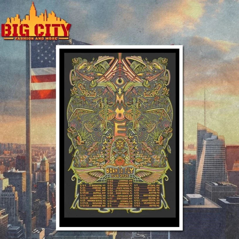 Moe. Born To Fly Tour 2026 Poster t-shirt