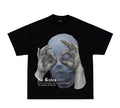 Money Make World No Rules Big Face Rap Shirt Y2K Streetwear Retro T-Shirts