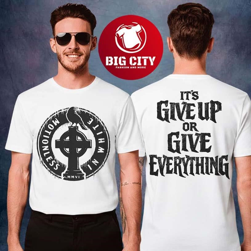Motionless In White Merch Afraid Of The Dark Collection Give Everything Two Sided Shirt