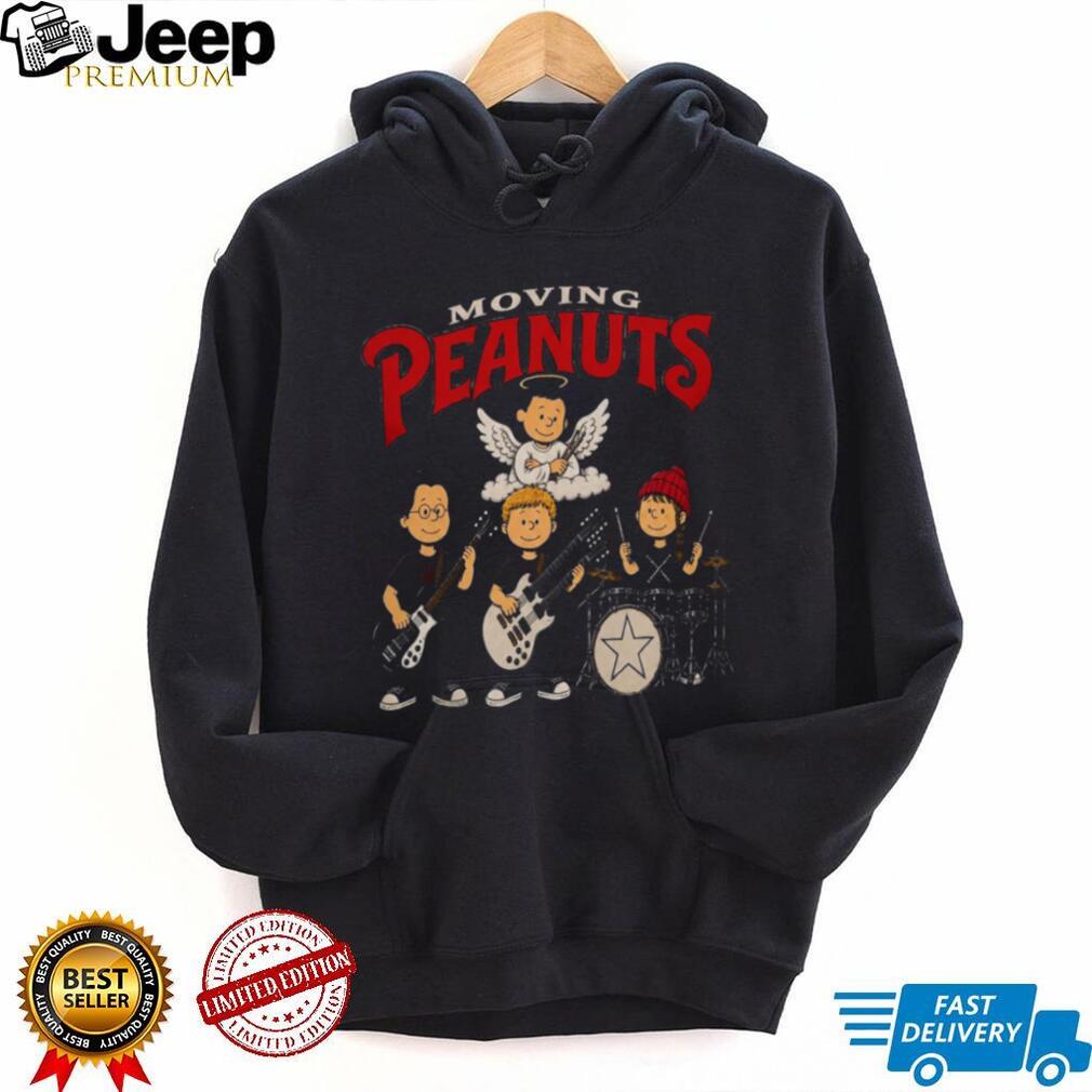 Moving Peanuts Rock Band Angel Drummer Music Parody Shirt