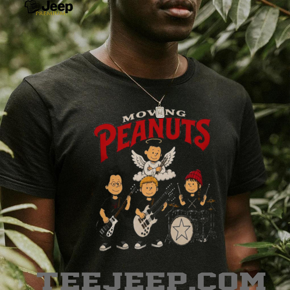 Moving Peanuts Rock Band Angel Drummer Music Parody Shirt