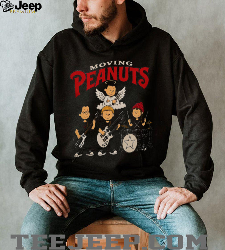 Moving Peanuts Rock Band Angel Drummer Music Parody Shirt