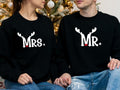 Mr Mrs Reindeer Married Couples Matching Husband Wife Future Mrs Wedding T-Shirts