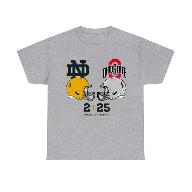 National Championship Notre Dame Vs Ohio State Football Shirt Perfect Shirt Classic Vintage Football Shirt T-Shirts