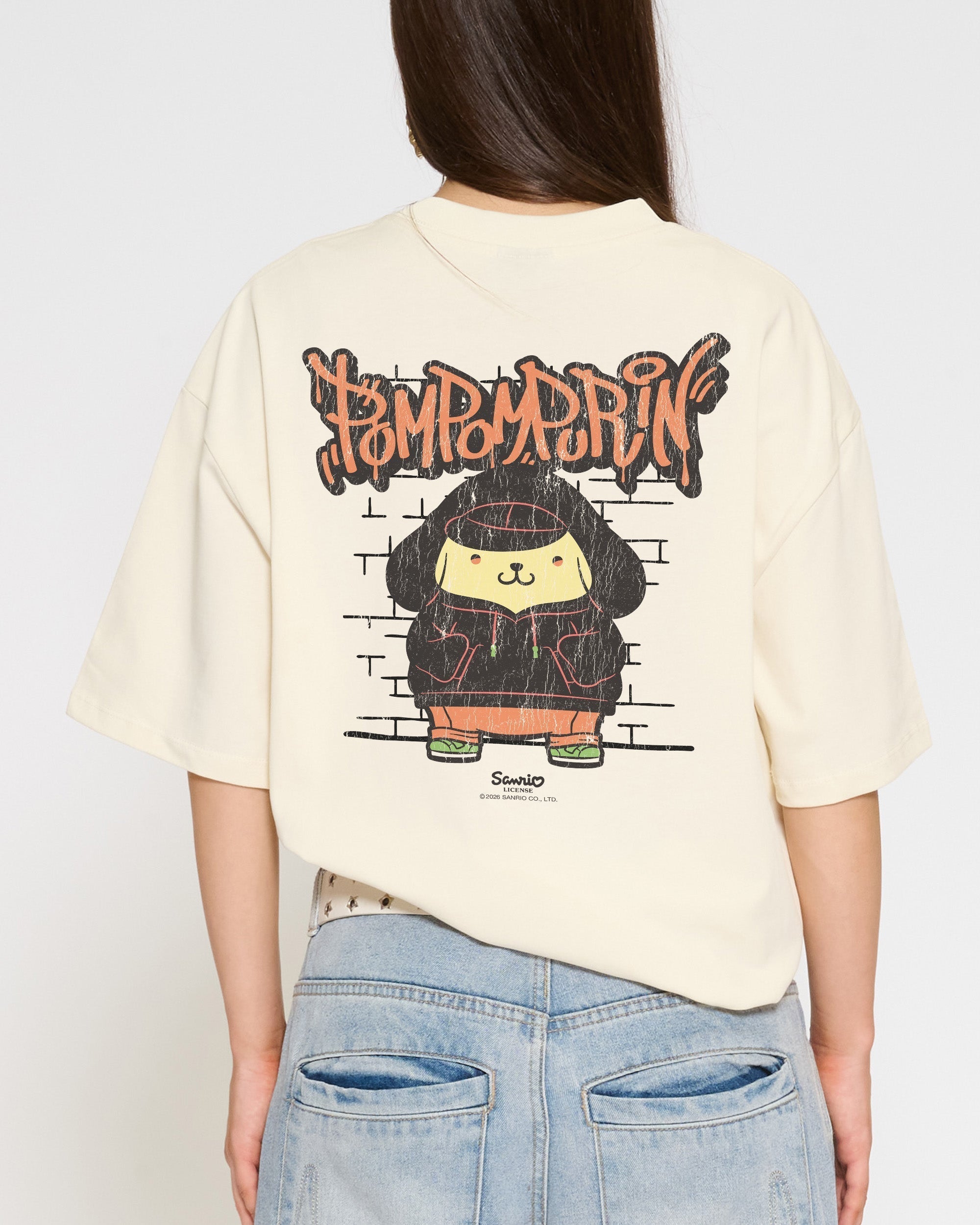 Pompompurin Street Oversized Tee