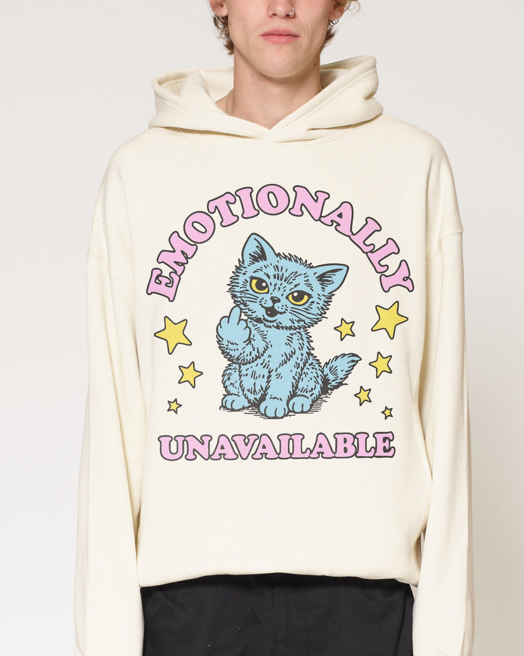 Emotionally Unavailable Cat Hoodie