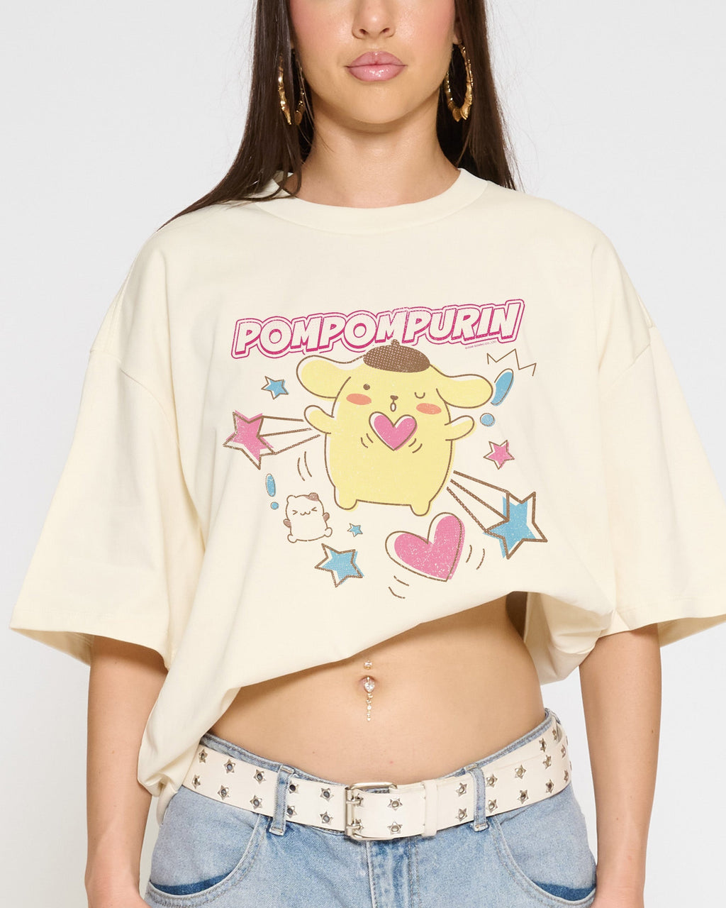 Pompompurin Hearts Oversized Tee