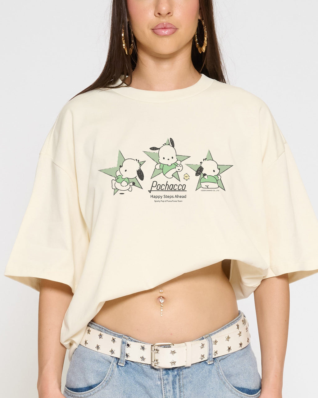 Pochacco Happy Steps Oversized Tee