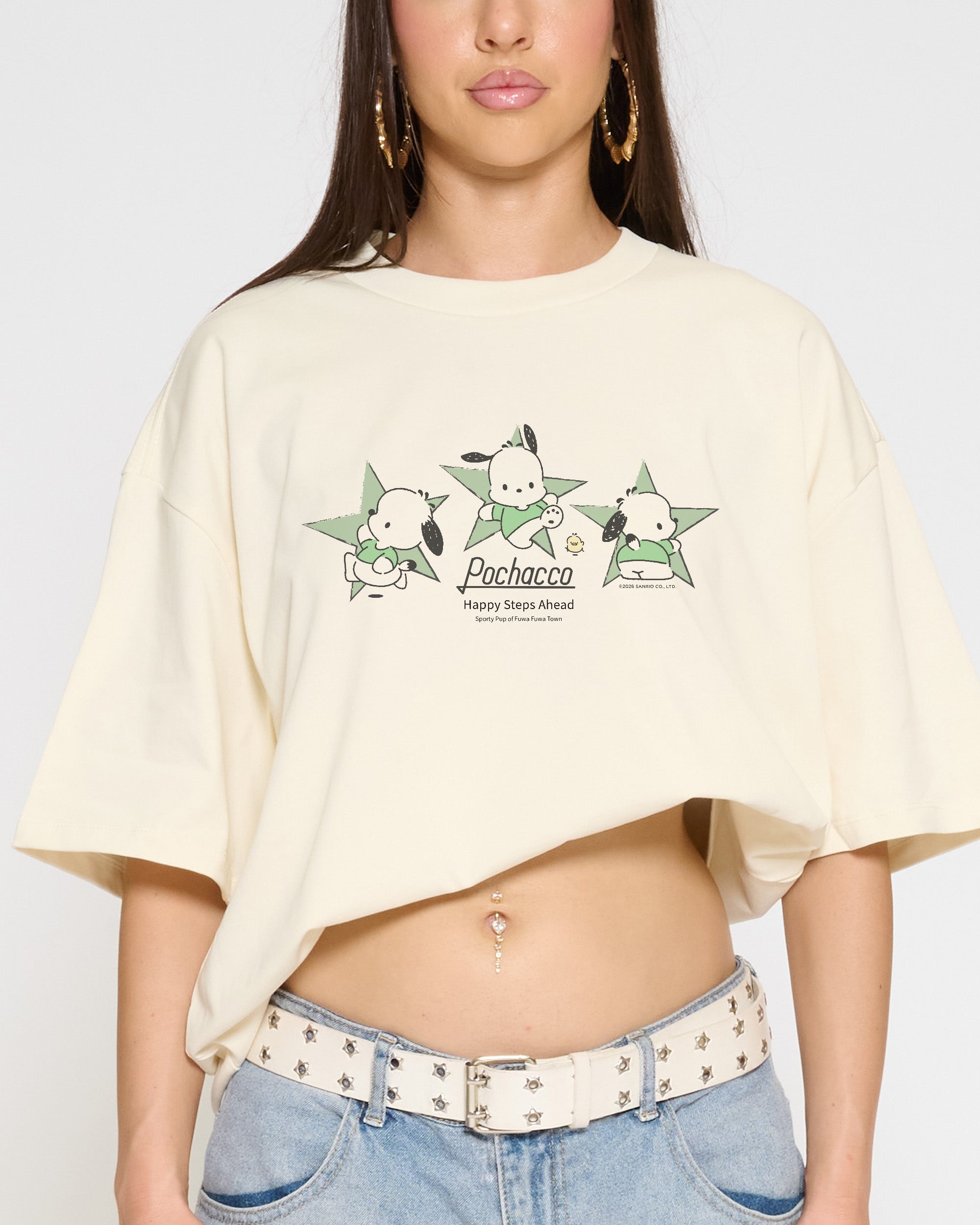 Pochacco Happy Steps Oversized Tee